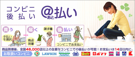 全国46,000店以上の主要コンビニでのお支払いが可能
