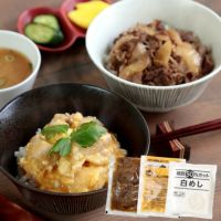 糖質牛丼の具4袋×親子丼の具4袋×白めし8袋 お試し8食セット